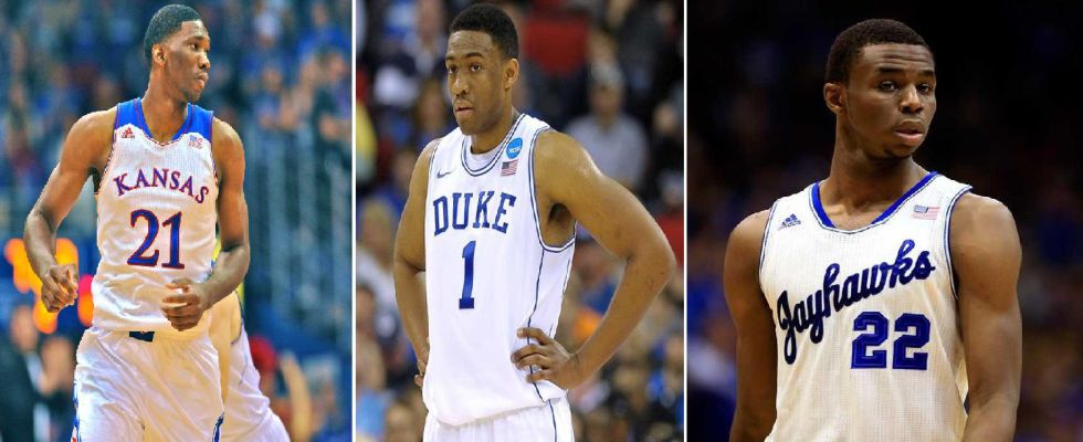 Joel Embiid, Jabari Parker y Andrew Wiggin