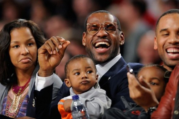 LeBron and family