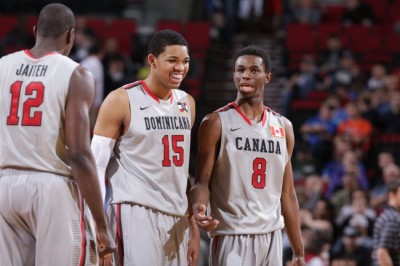 Karl Towns con Andrew Wiggins