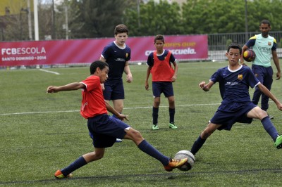 Entrenamientos en la FCBEscola Santo Domingo